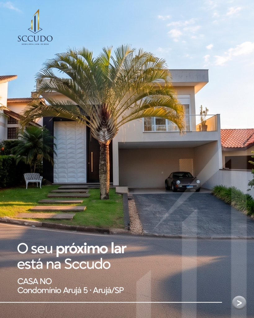 Casa de Condomínio à Venda no Arujá 5 | 350 m² | 4 Suítes | Mobiliada